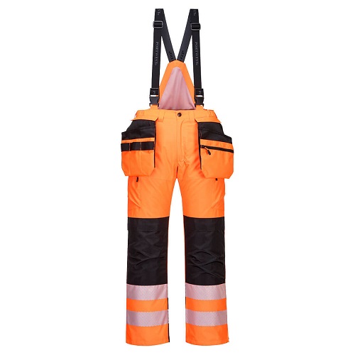 Portwest PW344 PW3 Hi-Vis Bib N Brace Orange / Black Medium
