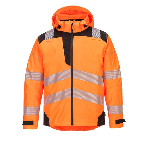 Portwest PW360 PW3 Hi-Vis Extreme Rain Jacket Orange / Black X Large