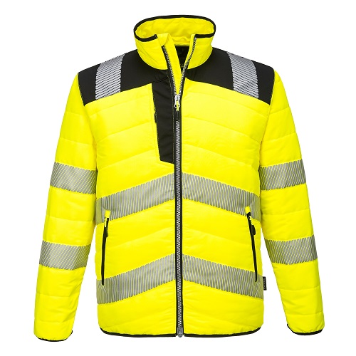 Portwest PW371 PW3 Hi Vis BaffleJacket Yellow / Black Medium