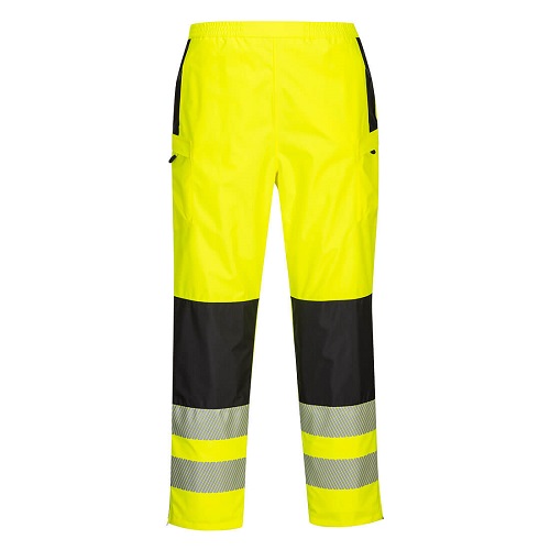 Portwest PW386 PW3 Hi-Vis Women's Rain TrouserYellow / Black Small