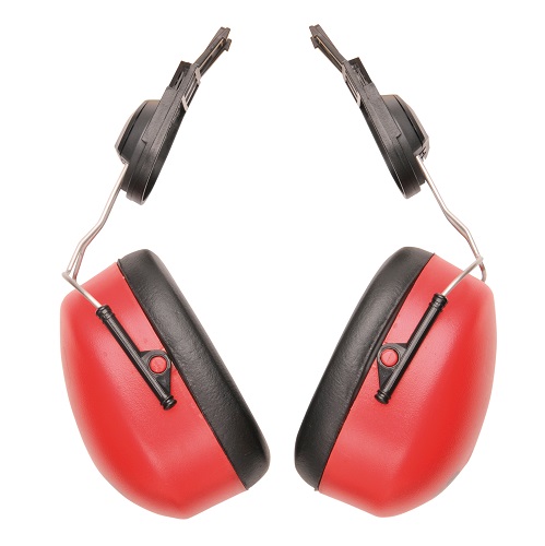 Endurance Clip-On Ear Protector Defenders Red