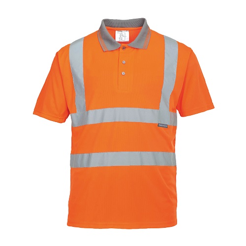 Portwest Hi-Vis Short Sleeved Polo RIS RT22 Orange XS