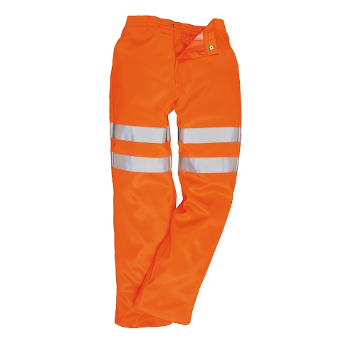 Portwest Hi-Vis Poly-cotton Trousers RIS RT45 Orange XS