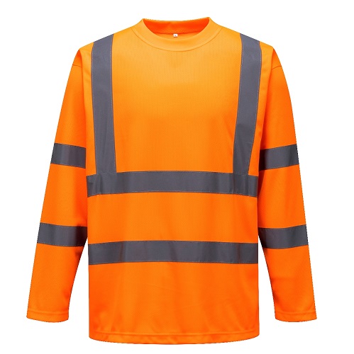 Portwest S178 Hi Vis Long SleevedT-Shirt Orange Small