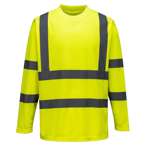 Portwest S178 Hi Vis Long SleevedT-Shirt Yellow Small