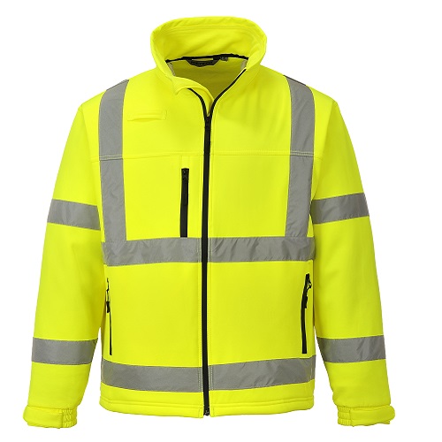 Portwest Hi-Vis Classic Softshell Jacket (3L) S424 Yellow Small