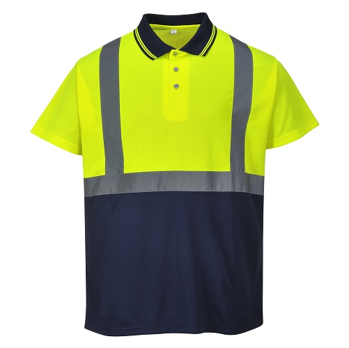 Portwest Two-Tone Polo S479 Yellow / Navy S