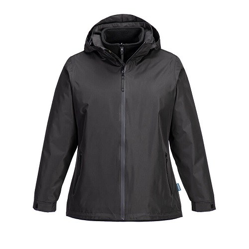 Portwest S574 Women's 3 In 1 Jacket Black Medium