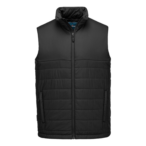 Portwest S606 Professional Insulated Baffle Gilet Metal Black Small