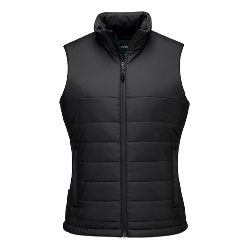 Portwest S607 Professional Women's Insulated Baffle Gilet Black Medium