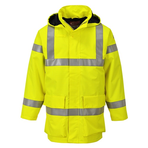Portwest S774 Bizflame Rain Hi-Vis FR Jacket Yellow