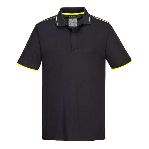 Portwest T722 WX3 Eco Polo Shirt Black Large