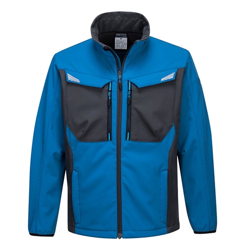 Portwest T750 WX3 Softshell Jacket Metal Persian Blue Large