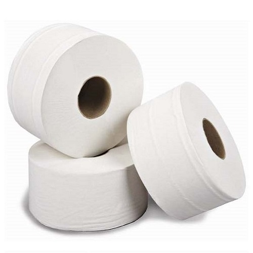 Jumbo Midi Toilet Rolls White 2 Ply 6 rolls x 250 m