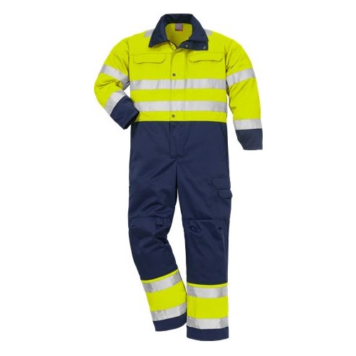 Hi-Vis Coverall Class 3 8601 THS Yellow / Navy Medium