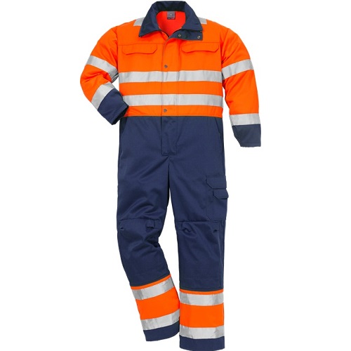 Hi-Vis Coverall Class 3 8601 THS Orange / Navy Medium