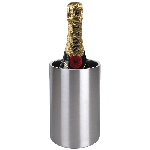 Olympia Brushed Stainless Steel Wine and Champagne Cooler