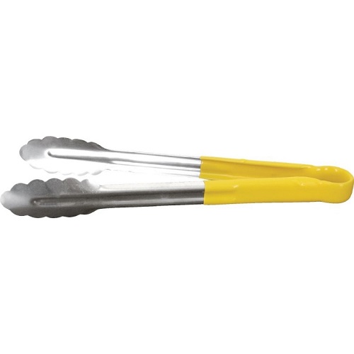 Vogue Serving Tongs 11" Yellow Handle