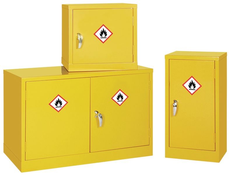 Mini Dangerous and Flammable Substance COSHH Storage Cabinet 610(H) x 915 (W) x 457 (D) mm