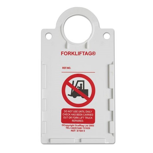 Forklift Tag Kit - Includes 2 Holders, 10 Inserts and Pen
