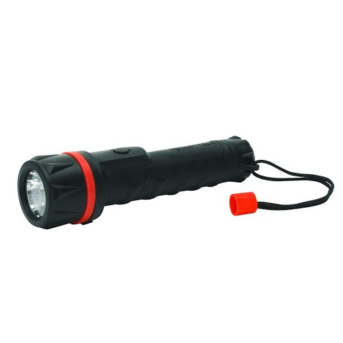 Heavy Duty Rubber Torch Black