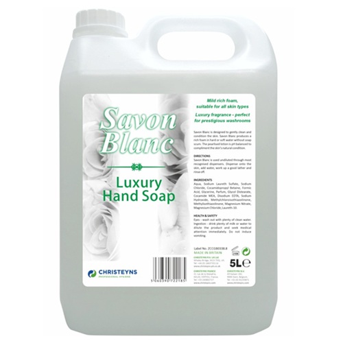 Clover Savon Blanc Luxury Soap 2 x 5 litres
