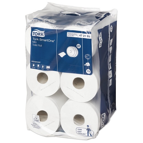 Smart One Mini Toilet Rolls White 2 Ply T9 12 Rolls x 111.6 m