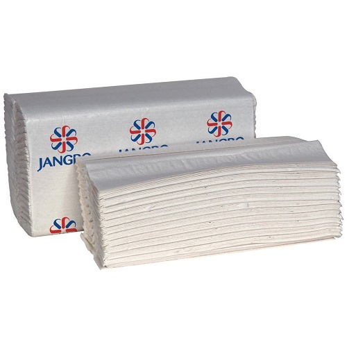 Jangro C Fold Hand Towel 2 ply White 2355's (Replaces S3 AE801-W / S3 AE102)