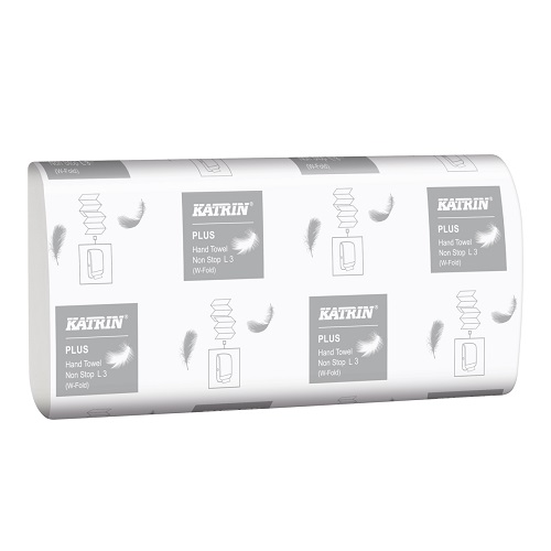 Katrin Plus Hand Towel Non Stop L3 Handy Pack 3 Ply White 2250's (Replaces S3 AE242)