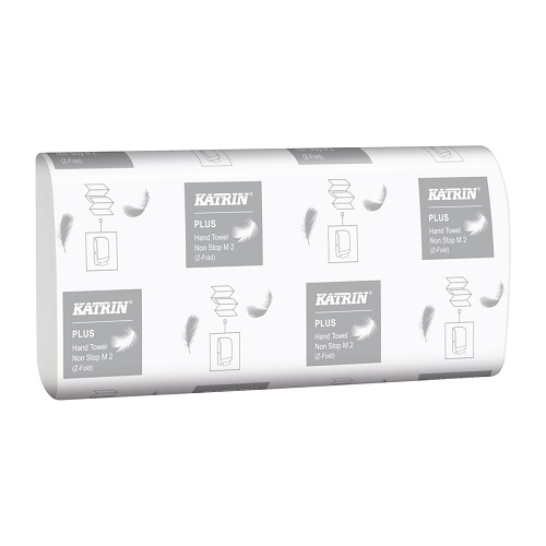Katrin Plus Hand Towel Non Stop M2 Wide Handy Pack 2 Ply White 2400's (Replaces S3 AE247)