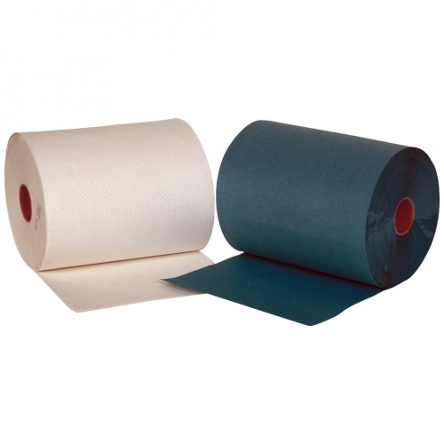 Jangro Roll Towels White 2 Ply 8 Rolls x 100m