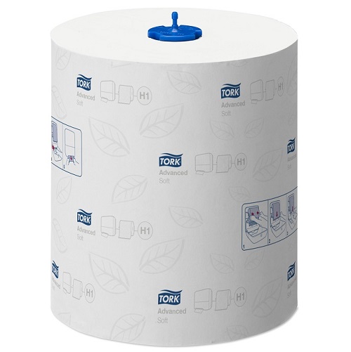 Tork Matic Soft Hand Towel Rolls Advanced White 2 Ply H1 6 Rolls x 150 m