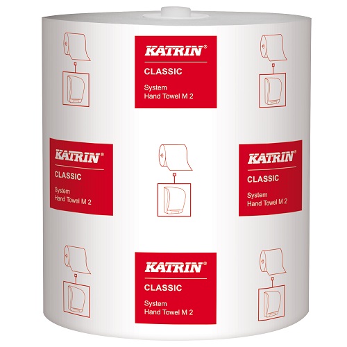 Katrin Classic System Roll Towel White 2 Ply M2 6 Rolls x 160 m