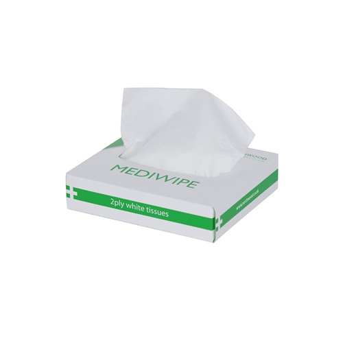 Jangro Medical Wipes Small 2 Ply White 4680's