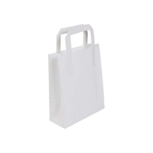 Paper Handled Carrier Bags White Medium 250's