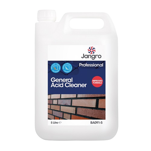 Jangro General Acid Cleaner 2 x 5 litres Improved Formula (Formerly S3 BA090-5)
