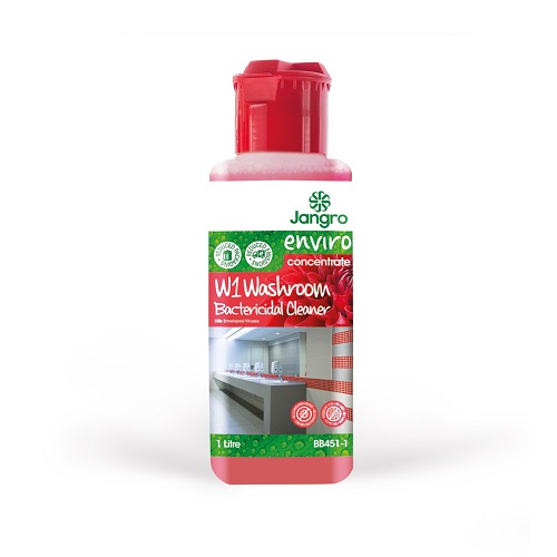 Jangro Enviro W1 Washroom Bactericidal Cleaner 1 litre (Replaces S3 BB450-1)