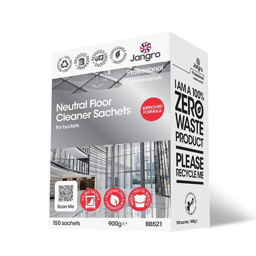 Jangro Professional Neutral Floor Cleaner Sachets 150's (Replaces S3 BB520)