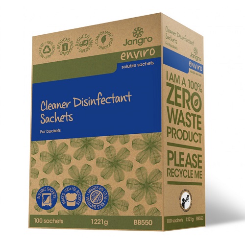 Jangro Cleaner Disinfectant Sachets 100's (To become S3 BB551)
