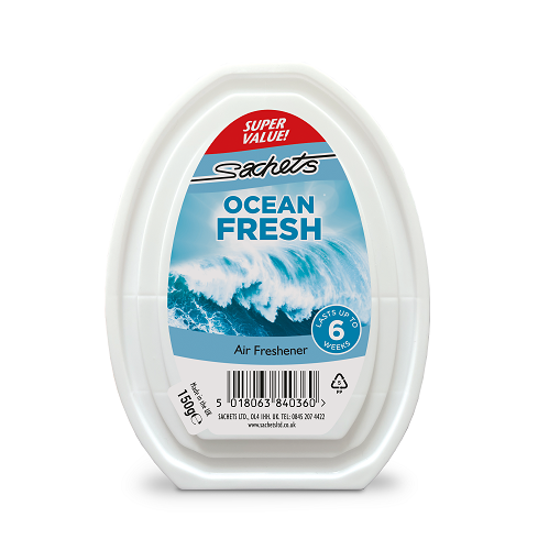 Stand-Up Air Freshener Gels Ocean Fresh 12 x 150 g