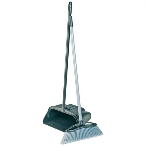 Lobby Dustpan and Brush Black