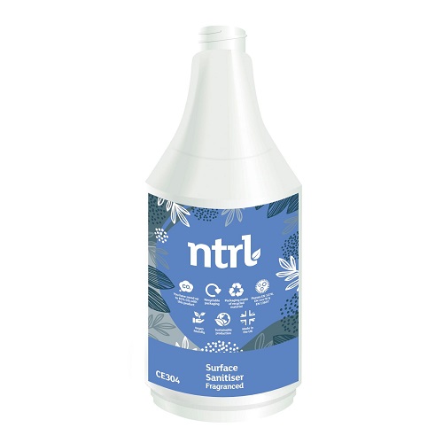Empty Trigger Bottle for Jangro ntrl Surface Sanitiser Fragranced 1 litre