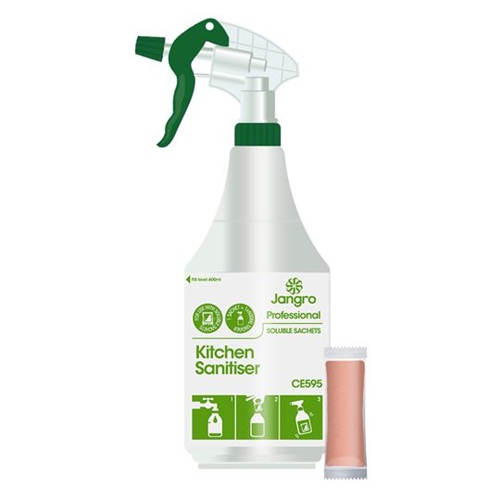 Jangro Professional Kitchen Sanitiser Trigger Spray Complete Unit