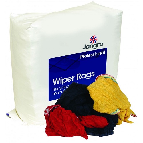 Terry Towelling Wipers / Rags Silver Label Coloured 10 kg