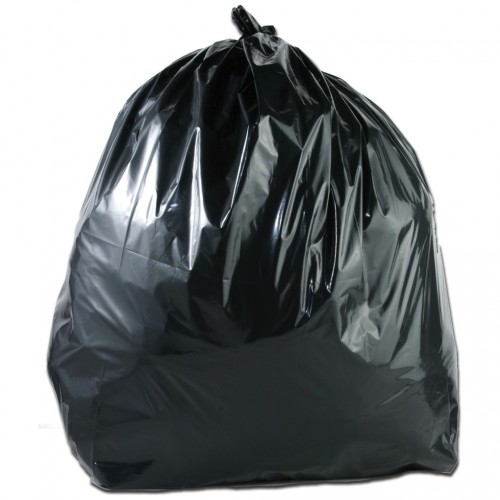 Black Heavy Duty 100% Recycled Refuse Sacks 20 x 34 x 38" 200's