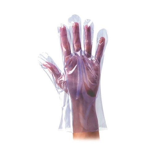 Polythene Disposable Gloves Blue Large 100's