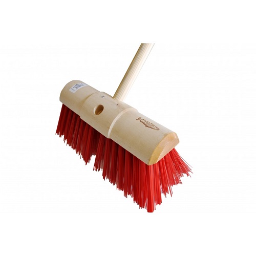 Yard Brush Complete Unit Red PVC 13" 33 cm