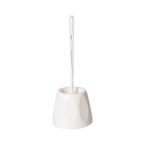 Open Toilet Brush and Holder White
