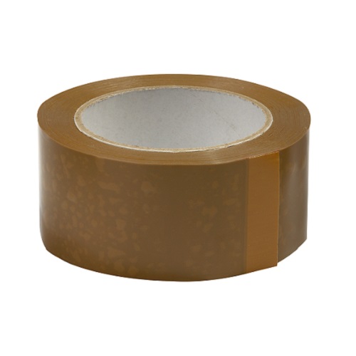 Tan Polypropylene Carton Tape 50mm x 66m Single Roll