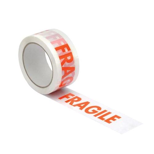 Vinyl Printed Tape 48mm x 66m "FRAGILE" Red / White 36 Rolls